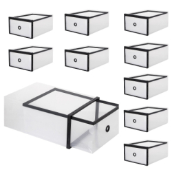 Úložný box na topánky 23x33x13, 5 cm SPRINGOS HA3005 priehľadný