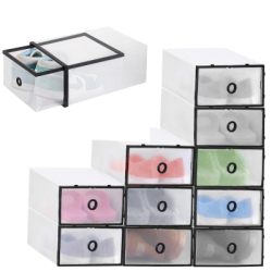 Úložný box na topánky 23x33x13, 5 cm SPRINGOS HA3005 priehľadný