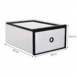 Úložný box na topánky 23x33x13, 5 cm SPRINGOS HA3005 priehľadný