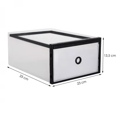 Úložný box na topánky 23x33x13, 5 cm SPRINGOS HA3005 priehľadný