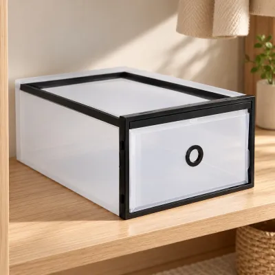 Úložný box na topánky 23x33x13, 5 cm SPRINGOS HA3005 priehľadný
