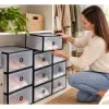 Úložný box na topánky 23x33x13, 5 cm SPRINGOS HA3005 priehľadný