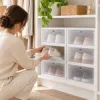 Úložný box na topánky 31x21,5x12,5 cm SPRINGOS HA3007 biely
