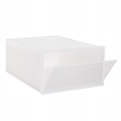 Úložný box na topánky 23,5x33x13,5 cm SPRINGOS HA3008 biely