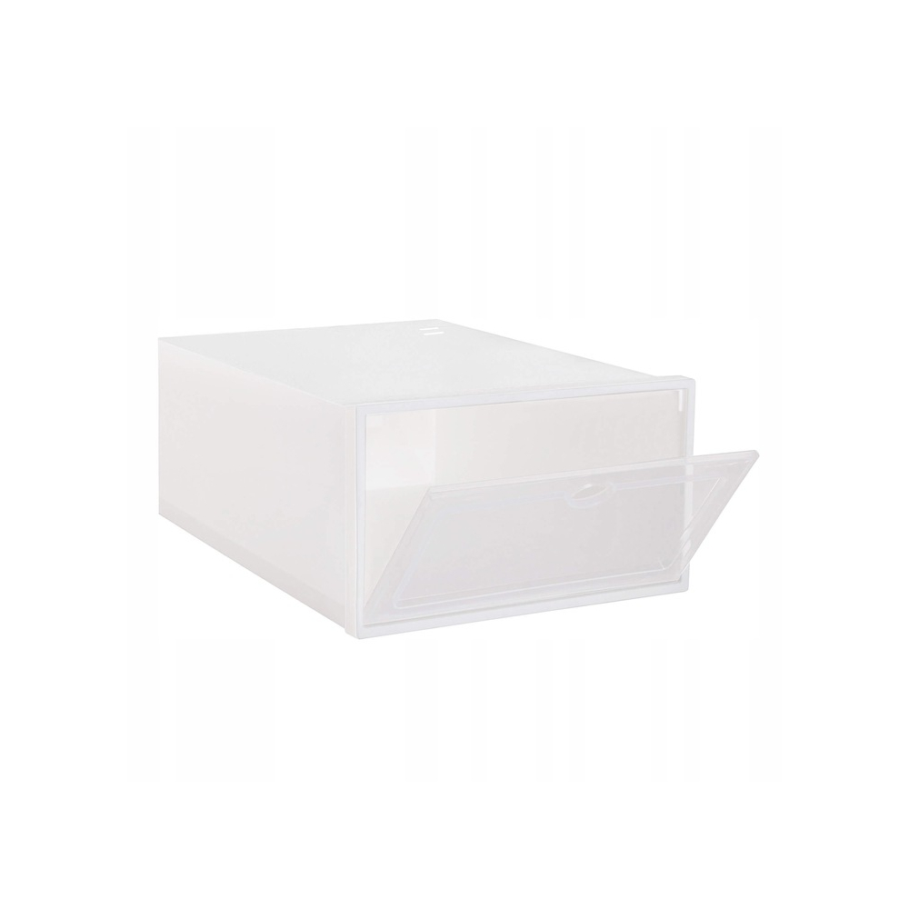 Úložný box na topánky 23,5x33x13,5 cm SPRINGOS HA3008 biely