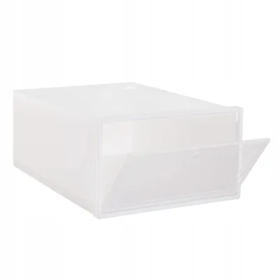 Úložný box na topánky 23,5x33x13,5 cm SPRINGOS HA3008 biely