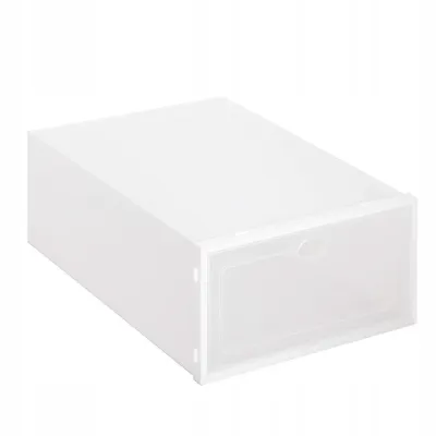 Úložný box na topánky 23,5x33x13,5 cm SPRINGOS HA3008 biely