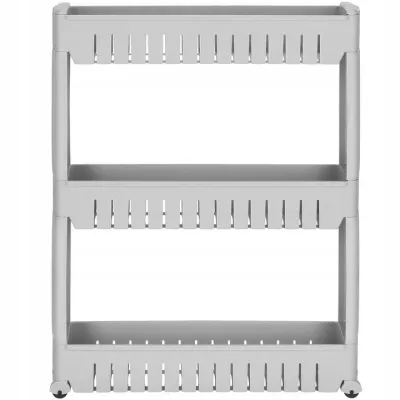 Regál na kolieskach 3 police 54x12,5x70 cm SPRINGOS HA1019 sivý