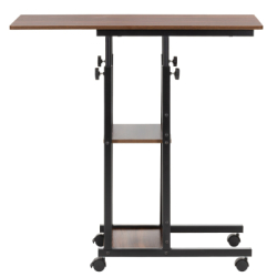 Stolík na notebook 80x40 cm SPRINGOS Lineo HF0061 tmavo hnedý