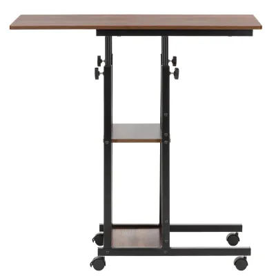 Stolík na notebook 80x40 cm SPRINGOS Lineo HF0061 tmavo hnedý