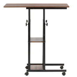Stolík na notebook 80x40 cm SPRINGOS Lineo HF0061 tmavo hnedý