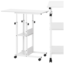 Stolík na notebook 80x40 cm SPRINGOS Lineo HF0059 biely
