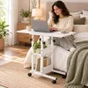 Stolík na notebook 80x40 cm SPRINGOS Lineo HF0059 biely