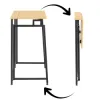 Skladací pracovný stôl 80x40 cm SPRINGOS HF0058 Flecto svetlo hnedý
