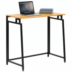 Skladací pracovný stôl 80x40 cm SPRINGOS HF0058 Flecto svetlo hnedý