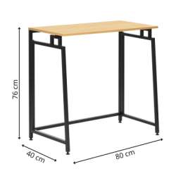 Skladací pracovný stôl 80x40 cm SPRINGOS HF0058 Flecto svetlo hnedý