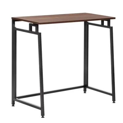 Skladací pracovný stôl 80x40 cm SPRINGOS Flecto tmavo hnedý