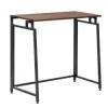 Skladací pracovný stôl 80x40 cm SPRINGOS Flecto tmavo hnedý