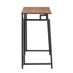 Skladací pracovný stôl 80x40 cm SPRINGOS Flecto tmavo hnedý