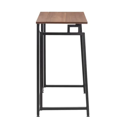 Skladací pracovný stôl 80x40 cm SPRINGOS Flecto tmavo hnedý