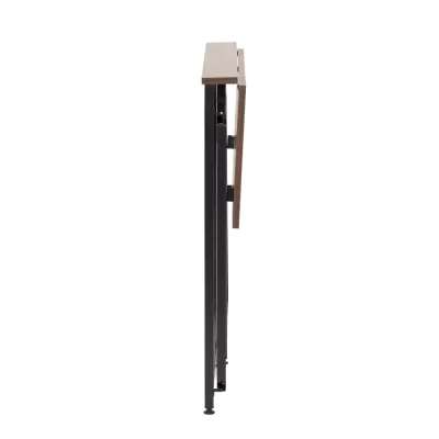 Skladací pracovný stôl 80x40 cm SPRINGOS Flecto tmavo hnedý