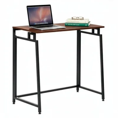 Skladací pracovný stôl 80x40 cm SPRINGOS Flecto tmavo hnedý