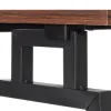 Skladací pracovný stôl 80x40 cm SPRINGOS Flecto tmavo hnedý