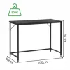 Písací stôl 100x50 cm SPRINGOS Vasto HF0043 čierny