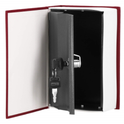 Trezor kniha 18x11, 5x5, 5 cm SPRINGOS HA5044 Safebook S vínový