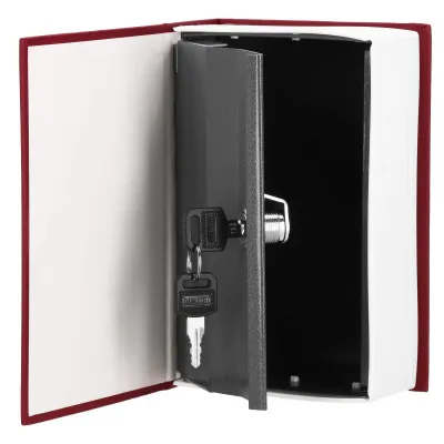 Trezor kniha 18x11, 5x5, 5 cm SPRINGOS HA5044 Safebook S vínový