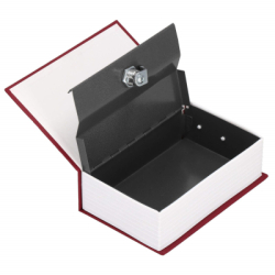 Trezor kniha 18x11, 5x5, 5 cm SPRINGOS HA5044 Safebook S vínový