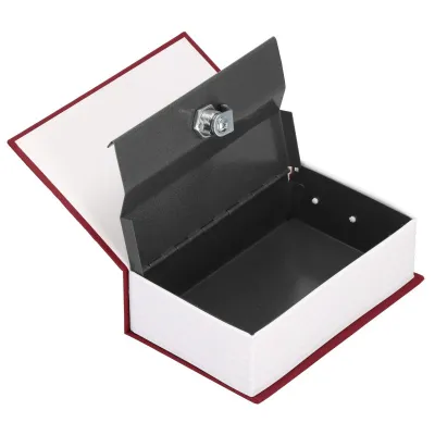 Trezor kniha 18x11, 5x5, 5 cm SPRINGOS HA5044 Safebook S vínový