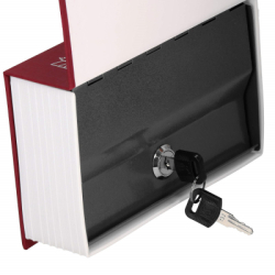 Trezor kniha 18x11, 5x5, 5 cm SPRINGOS HA5044 Safebook S vínový