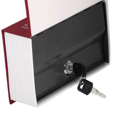 Trezor kniha 18x11, 5x5, 5 cm SPRINGOS HA5044 Safebook S vínový