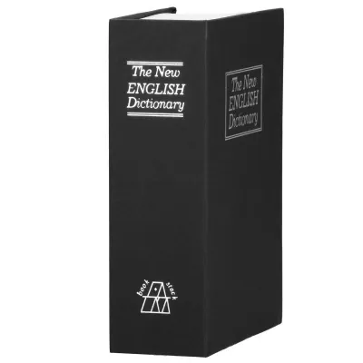 Trezor kniha 24x16x5, 5 cm SPRINGOS HA5046 Safebook M čierny