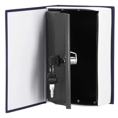 Trezor kniha 26,5x20x6,5 cm SPRINGOS HA5048 Safebook L modrý