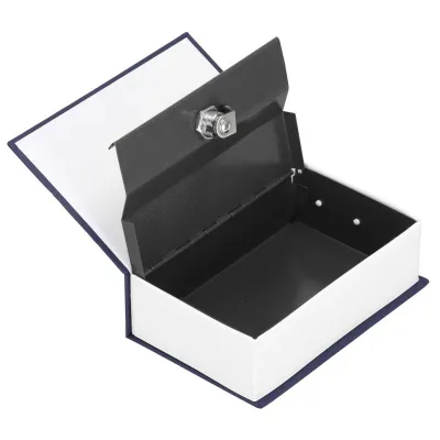 Trezor kniha 26,5x20x6,5 cm SPRINGOS HA5048 Safebook L modrý