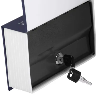 Trezor kniha 26,5x20x6,5 cm SPRINGOS HA5048 Safebook L modrý