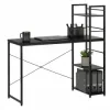 Písací stôl s policami 120x48 cm SPRINGOS Nexo HF0046 čierny