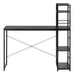 Písací stôl s policami 120x48 cm SPRINGOS Nexo HF0046 čierny