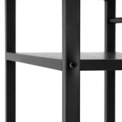 Písací stôl s policami 120x48 cm SPRINGOS Nexo HF0046 čierny