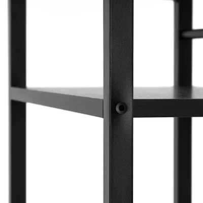 Písací stôl s policami 120x48 cm SPRINGOS Nexo HF0046 čierny