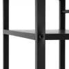 Písací stôl s policami 120x48 cm SPRINGOS Nexo HF0046 čierny