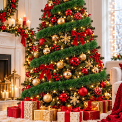Vianočná reťaz Girlanda 3 m SPRINGOS Premium CA0924 zelený