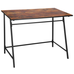 Písací stôl 100x50 cm SPRINGOS HF0027 Designline hnedý