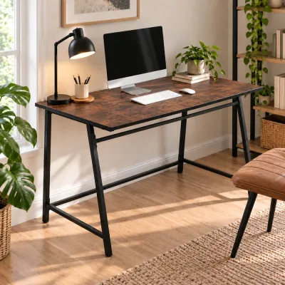 Písací stôl 100x50 cm SPRINGOS HF0027 Designline hnedý