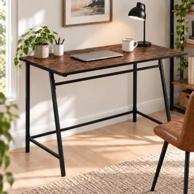 Písací stôl 100x50 cm SPRINGOS HF0027 Designline hnedý