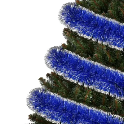Vianočná reťaz Girlanda 6 m SPRINGOS Premium CA0932 modro-strieborná