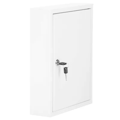Skrinka na kľúče 42 háčikov 35x27x8 cm SPRINGOS HA5034 biela