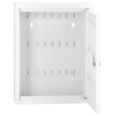 Skrinka na kľúče 42 háčikov 35x27x8 cm SPRINGOS HA5034 biela